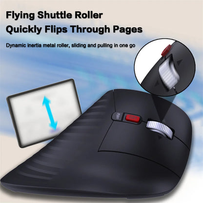 JOMAA Speed Roller-trackballmuis, draadloze duimbediende muis, stille klik, oplaadbare ergonomische trackballmuis