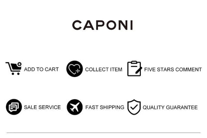 CAPONI New Polarized Women Sunglasses Fshion Luxury Acetate Outdoor Original Design Eyewear UV400 Protection Brown Shade CP36023