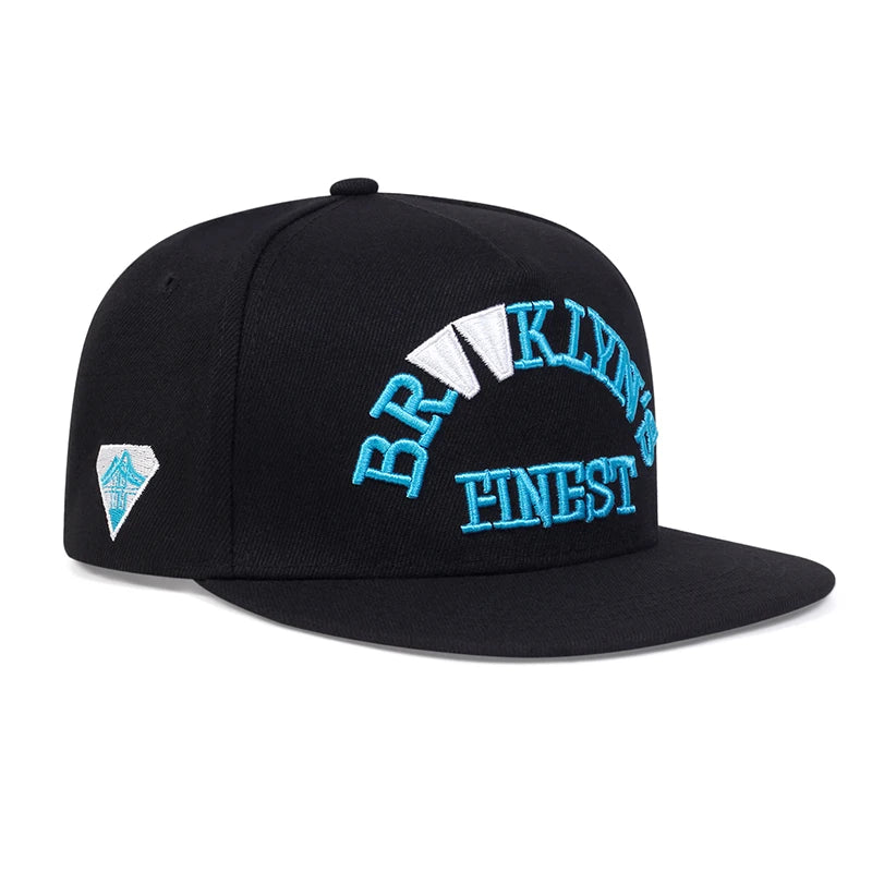 Herrmode Broderad keps med bokstäver Snapback-keps Unisex solskyddskeps Justerbar hiphop-keps Dambaseballkeps Cowboyhatt
