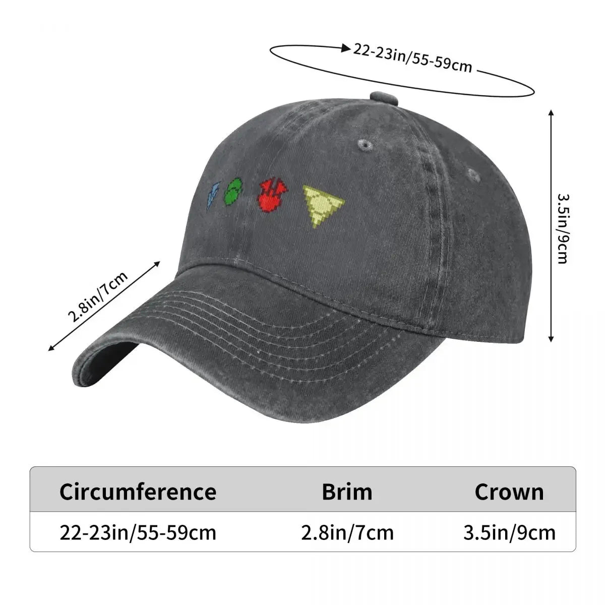 Twilight Imperium Technology Symbols Pixel Art Baseball Cap Icon Ball Cap fishing caps man fun hats Boy Women's