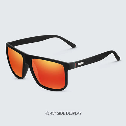 Luxury Square Polarized Cycling Sunglasses UV400 Male Vintage Eyewear Men Women Fashion Travel Driving Fishing Windproof Glasses