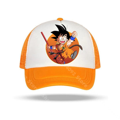 Dragon Ball-baseballkepsar med anime-karaktärer, solhattar för barn och vuxna, andningsbara sommarhattar i ledig stil, justerbara kepsar med skärm, presenter