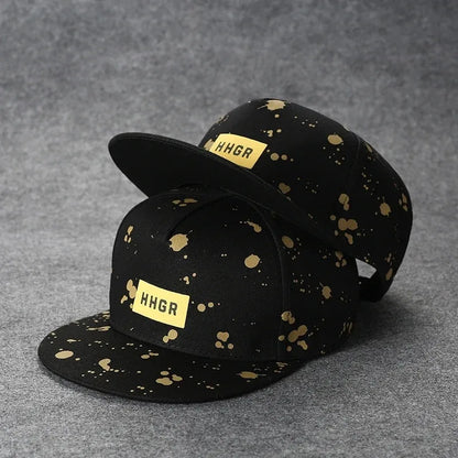 Men's Letter Embroidery All-match Flat Brim Baseball Cap Ladies Summer Hip Hop Hats Outdoor Shade Adjustable Casual Peaked Caps