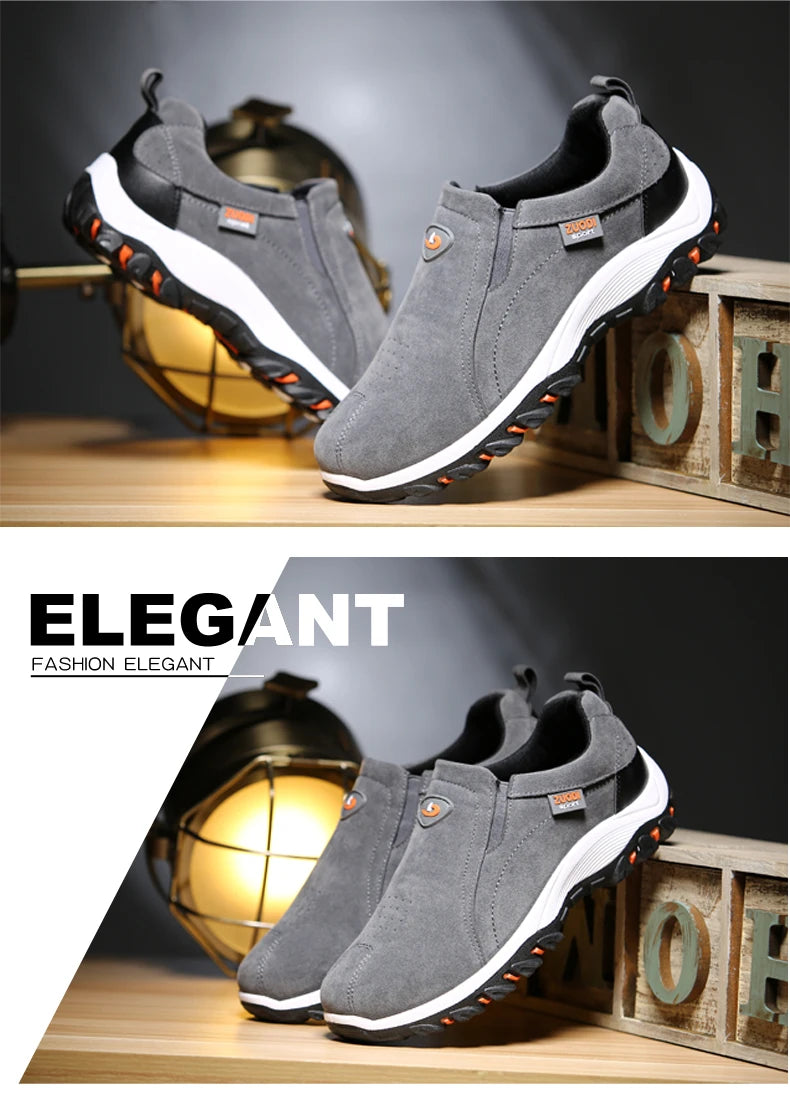 Men's Fashionable Casual Sports Shoes, Outdoor Walking and Hiking Shoes, Loafers, Comfortable Shoes, Lightweight, Plus Size38-50