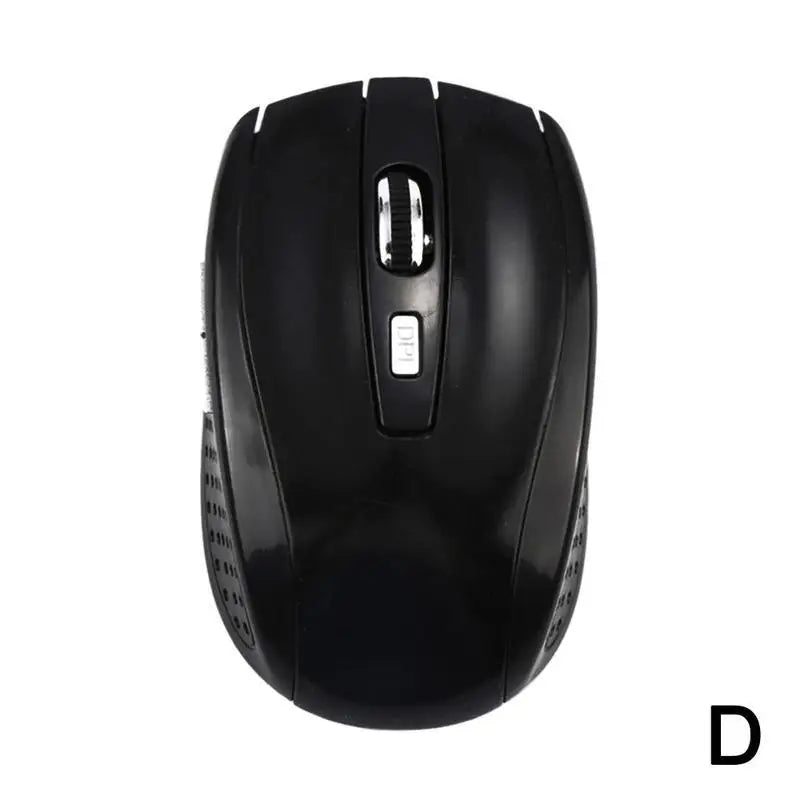 2.4GHz trådlös optisk mus med USB-mottagare för gamers, 6 knappar, för dator, PC och laptop, tillbehör