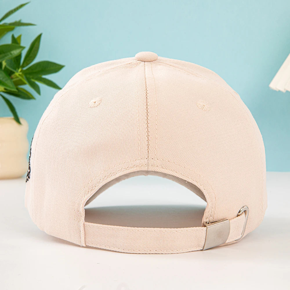 1pc unisex baseball cap with embroidered New York logo and stars - Lightweight cap, stretchable for adjustable buckle outdoor fi