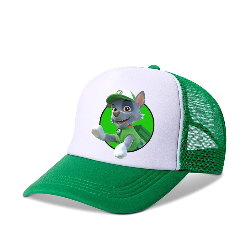 New PAW Patrol Children Baseball Cap Cartoon Skye Chase Print Sun Hat Boys Girls Adjustable Peaked Caps Summer Casual Hats Gifts