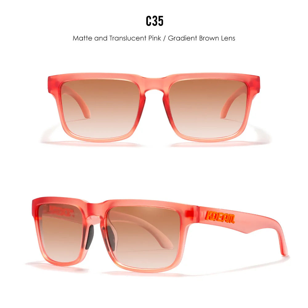 Kdeam High Quality Original Brand Design Polarized Sunglasses for Women Men Fashion Unisex  Trendy Outdoor Eyewear For Couple