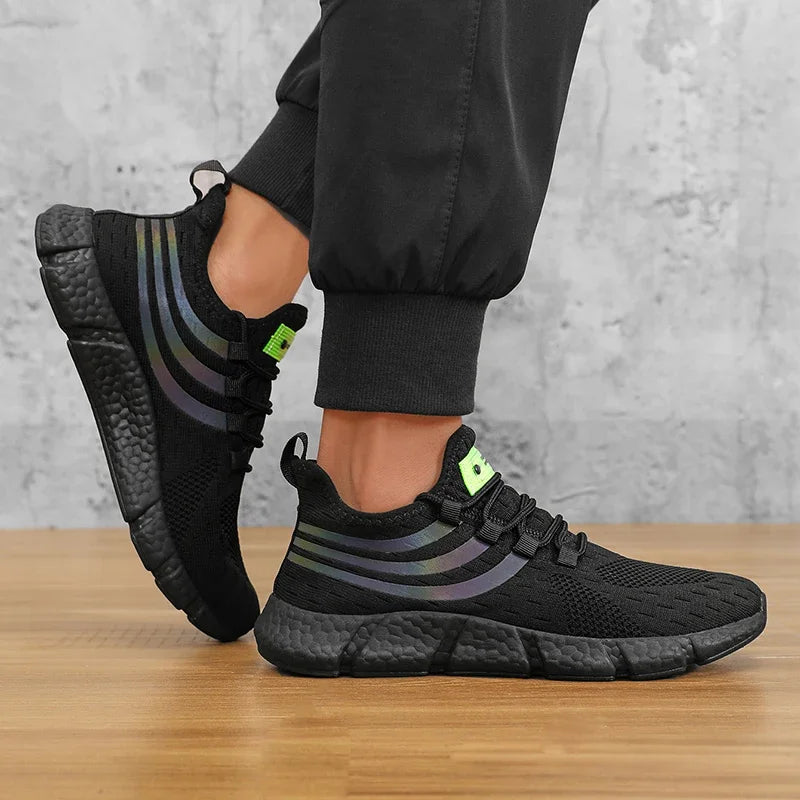 Pantofi sport casual pentru bărbați, adidași ușori și respirabili, antiderapanti, pentru alergare în aer liber, plimbare, tenis și jogging