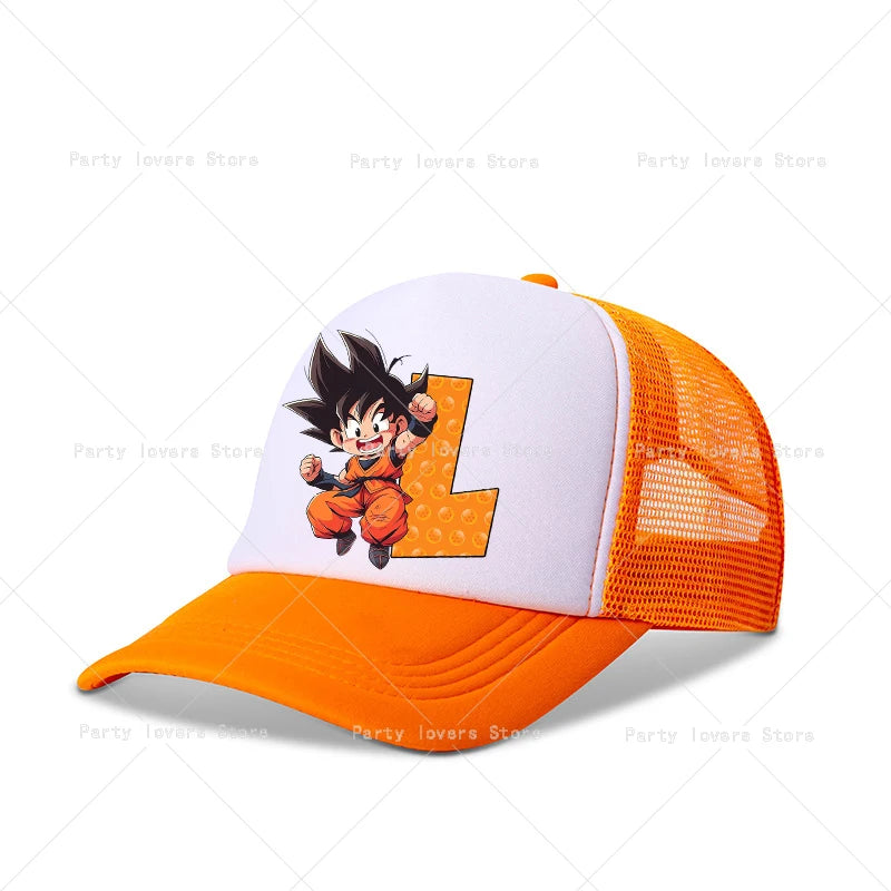 Dragon Ball-baseballkeps, anime, barn, vuxna, baskepp, tecknad film, sommar, andningsbara kepsar, barn, pojkar, utomhus, vardagliga solskyddskepsar
