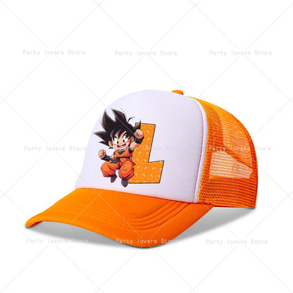 Dragon Ball-baseballkeps, anime, barn, vuxna, baskepp, tecknad film, sommar, andningsbara kepsar, barn, pojkar, utomhus, vardagliga solskyddskepsar