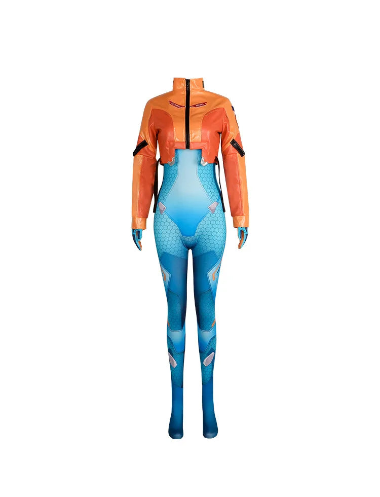 Game Overwatch 2 Juno-cosplaykostuum met pruik, compleet setje, supportheldenkleding, Halloween- en carnavalsoutfit, Juno Teo Minh, dames en meisjes