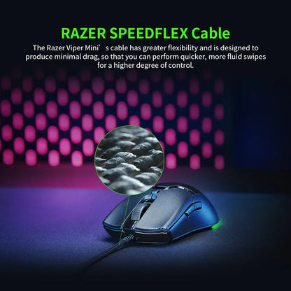 Razer NOVOROČNÍ DÁREK Thunder Snake Viper Mini počítačová e-sportovní kabelová herní myš pro notebook s RGB podsvícením, myš pro menší ruce
