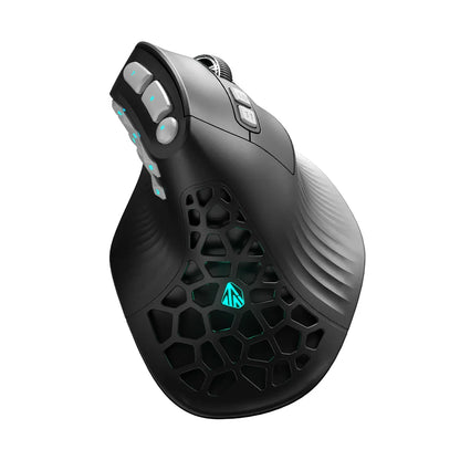 SOLAKAKA E9 Pro MMO verticale muis PAW3395-sensor 1000mAh batterij 45° verticale grip ergonomische muis 8k gamingmuis