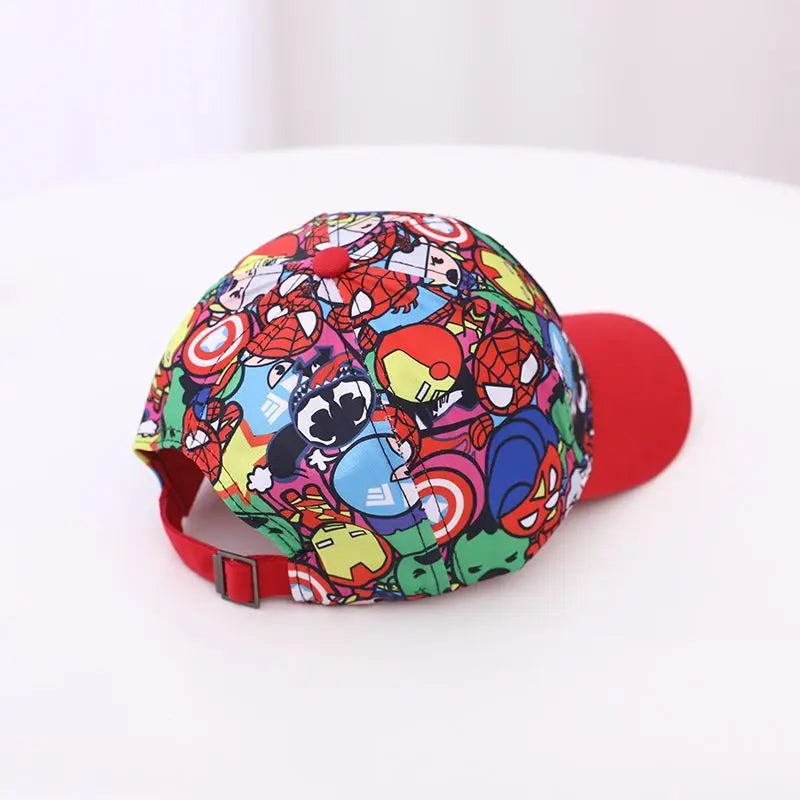 Anime Merchandise Spider-Man, Iron Man, Hulk, Captain America Cartoon Duckbill Hat Creative Fashion Baseball Cap Boys' Sun Hat