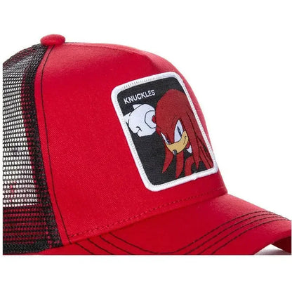 Sonics Baseball Caps Summer Cartoon Breathable Mesh Trucker Sun Hat for Adjustable Hip-Hop Hat