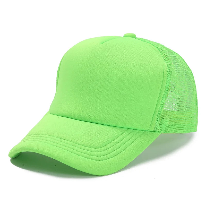 Unisex Cap Casual Plain Mesh Baseball Cap Adjustable Snapback Hats for Women Men Hip Hop Trucker Cap Streetwear Dad Hat