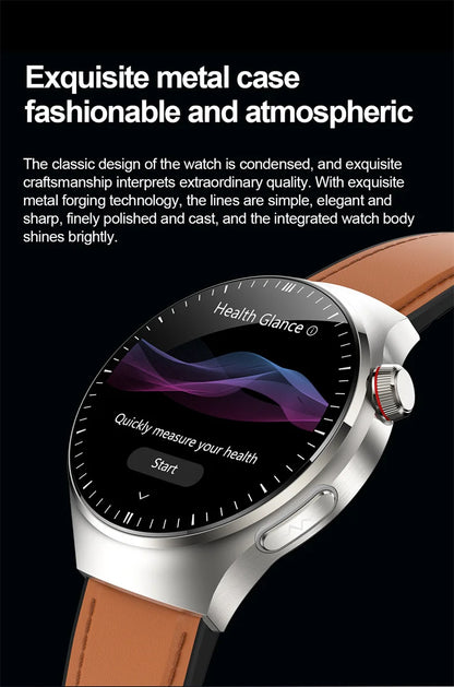 2025 New Smart Watch For Men Health ECG+HRV Blood Oxygen Uric Acid Fitness Sport Tracker Watches body fat Sleep Call Smartwatch
