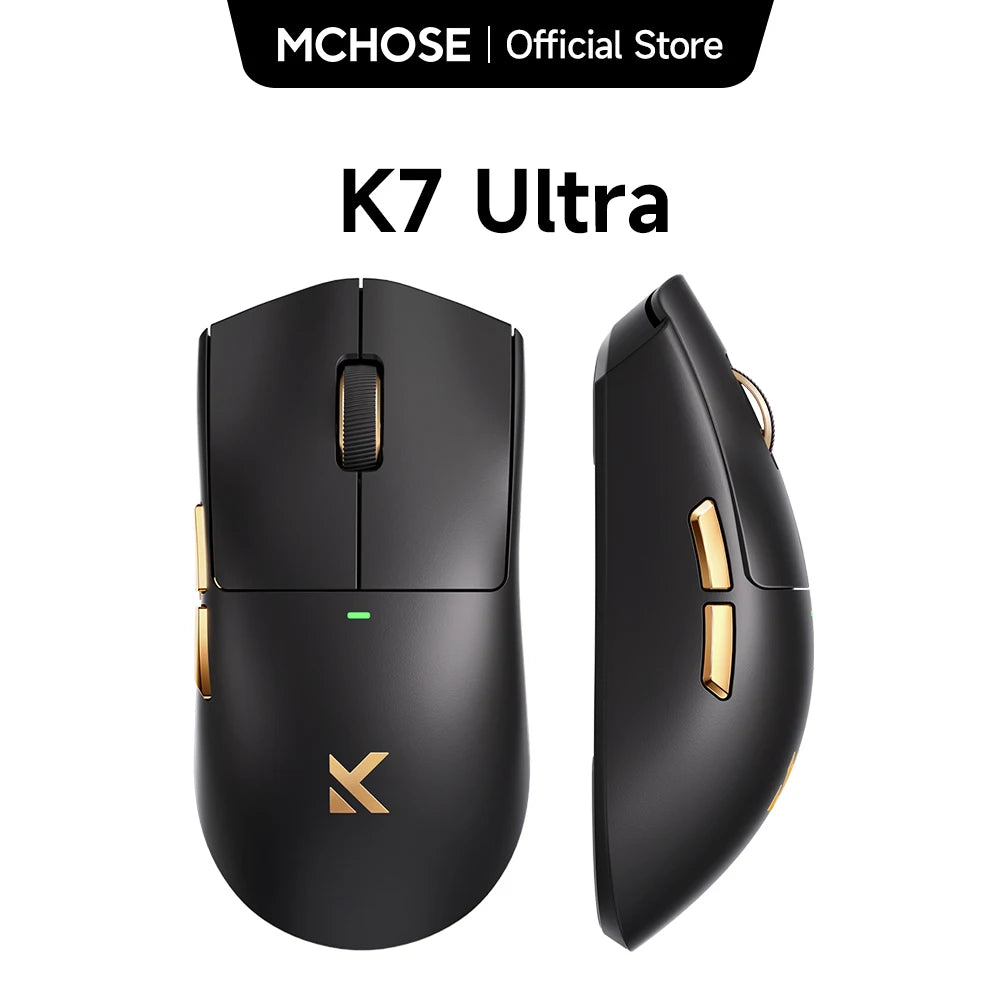 MCHOSE K7 Ultra langaton pelihiiri PAW3950 Dual 8K Polling Rate kevyt magneettinen langaton lataustelakka e-urheiluun ja toimistoon