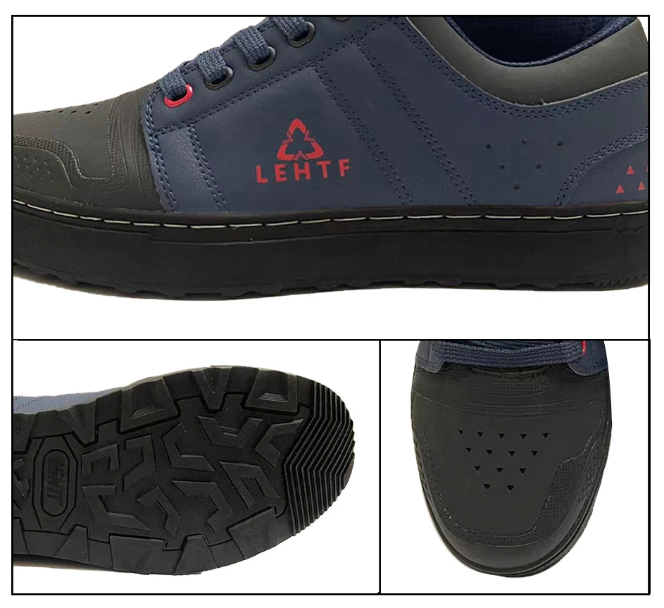 Zapatillas de ciclismo sin cierre para hombre y mujer, para actividades al aire libre, senderismo, ciclismo y entrenamiento deportivo; calzado de ciclismo con cordones, de malla transpirable y antideslizante