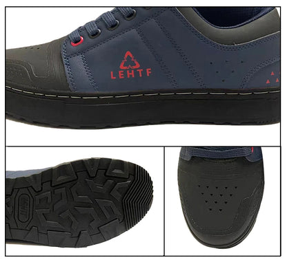 Zapatillas de ciclismo sin cierre para hombre y mujer, para actividades al aire libre, senderismo, ciclismo y entrenamiento deportivo; calzado de ciclismo con cordones, de malla transpirable y antideslizante