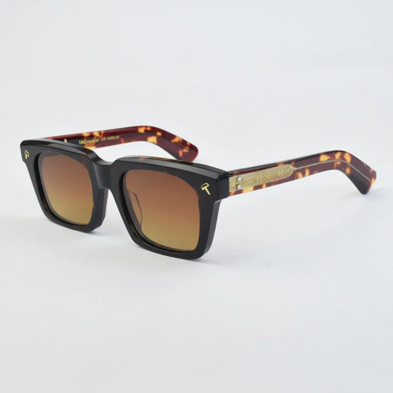 2026 Sunglasses Thick Heavy  Japanese Style Men Fashion Sun glasses brand Acetate High Quality Classical Uv400 QUENTIN Sunglass