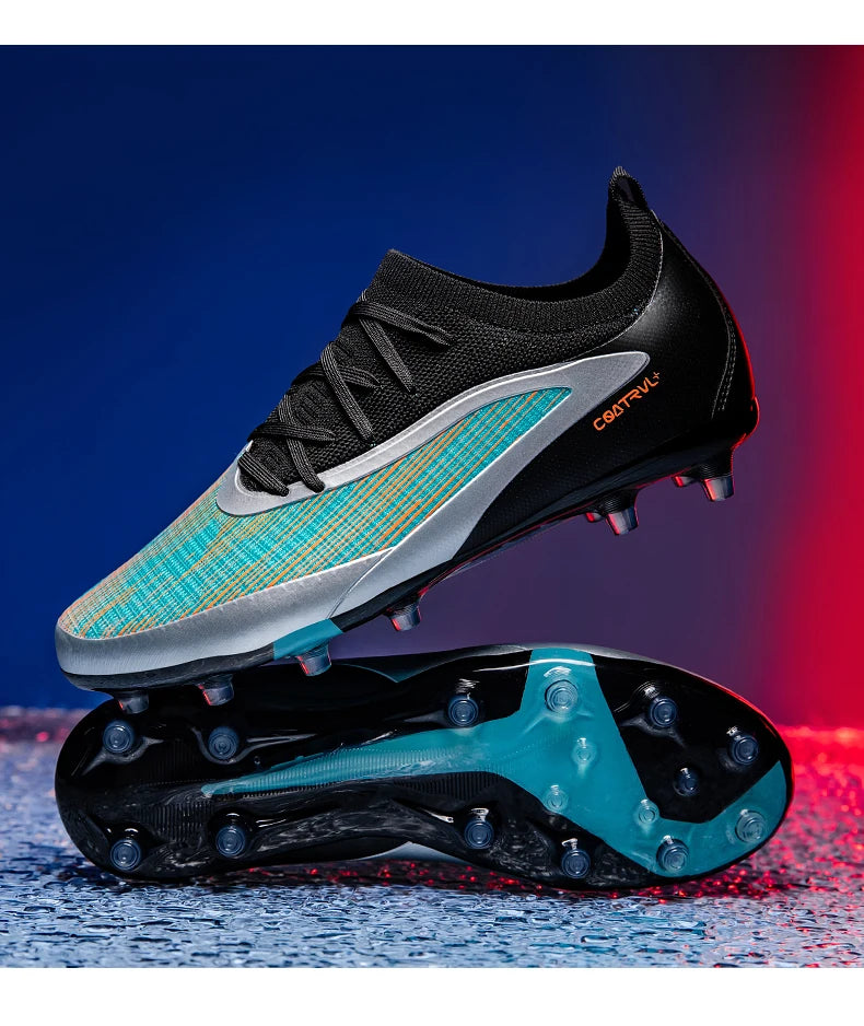 Nouveaux hommes chaussures de Football crampons de Sport adulte respirant antidérapant bottes de Football en plein air longues pointes formation garçons Match confortable