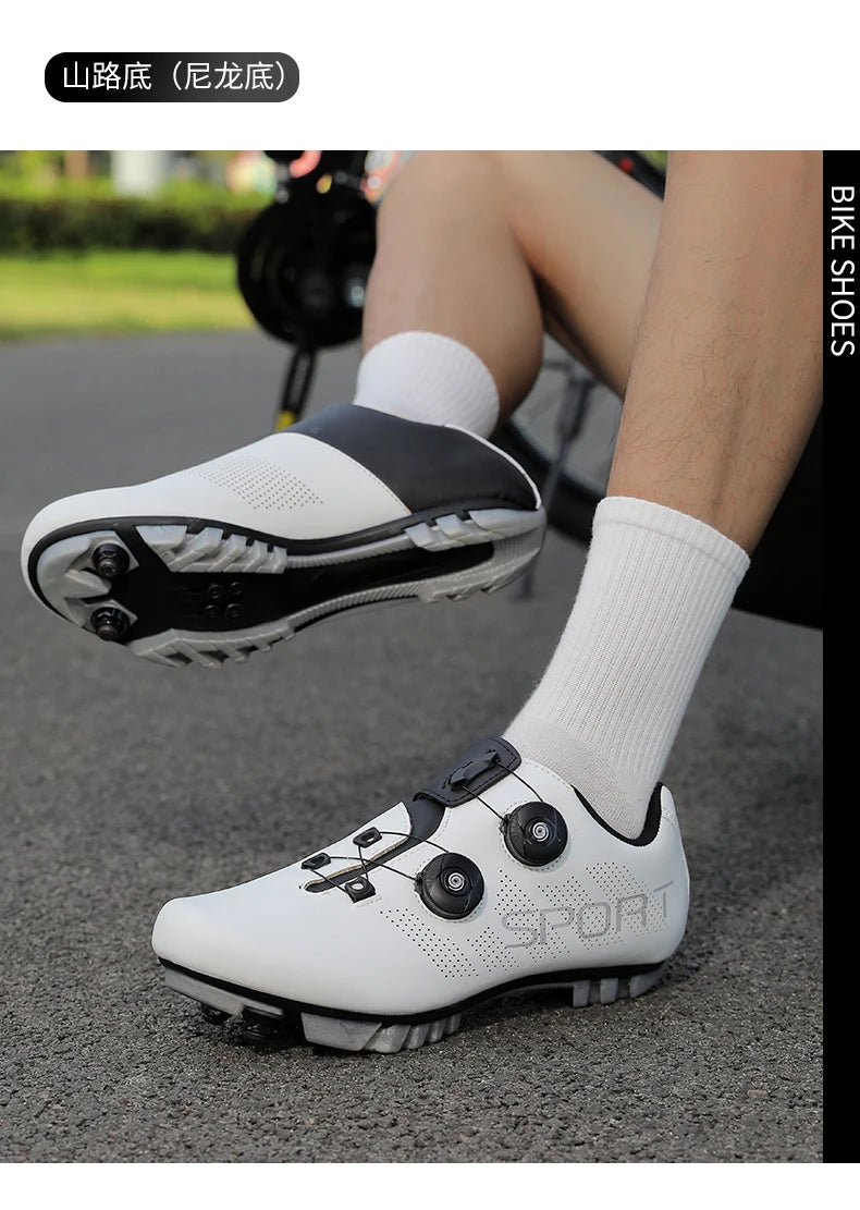 Ténis de ciclismo, sapatos de MTB respiráveis, sapatos de ciclismo de montanha para homem e mulher, sapatos para trilhos, sapatos desportivos para ciclismo de estrada, sapatos de ciclismo com pedais SPD