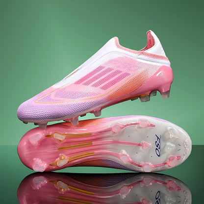 Nouvelles chaussures de football pour hommes, crampons de sport d'extérieur pour garçons et adultes, bottes de football d'entraînement respirantes, antidérapantes, à crampons longs, confortables
