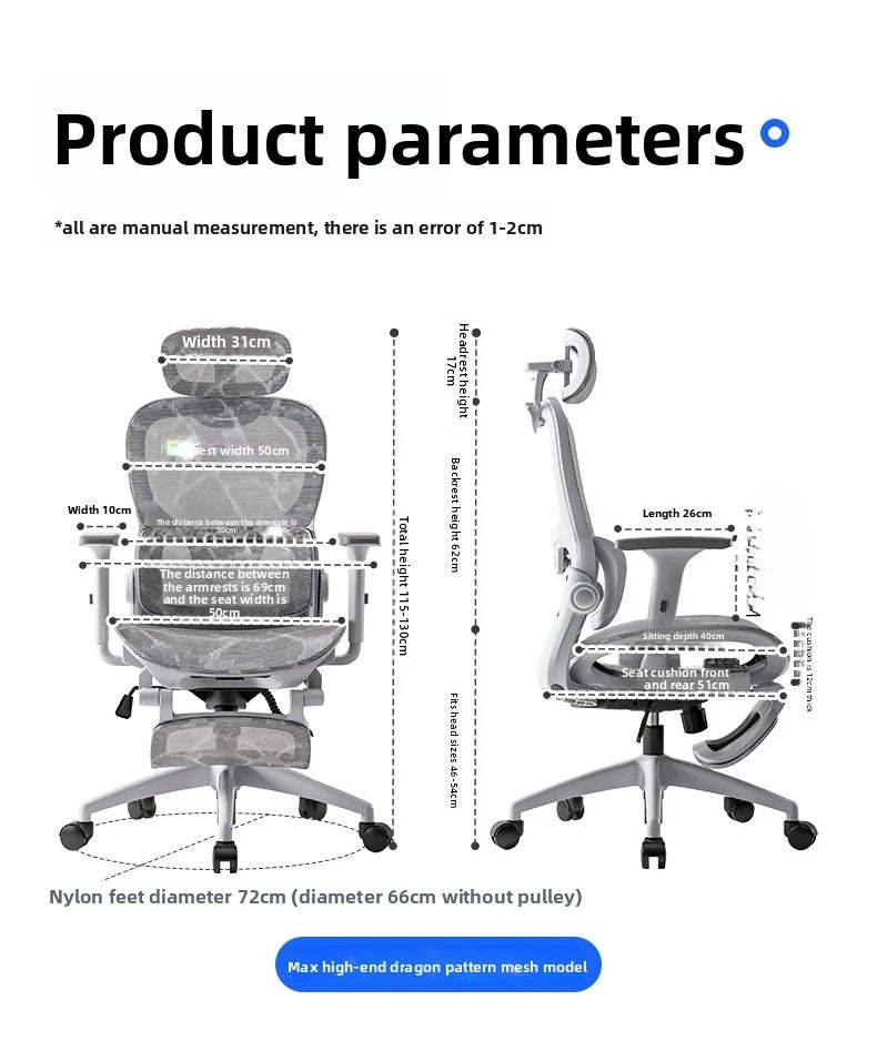 Multi-functional Chair Office Chair Computer Chair Recliner Chair Nap Ergonomic Chair Chair Swivel Chair E-sports Chair
