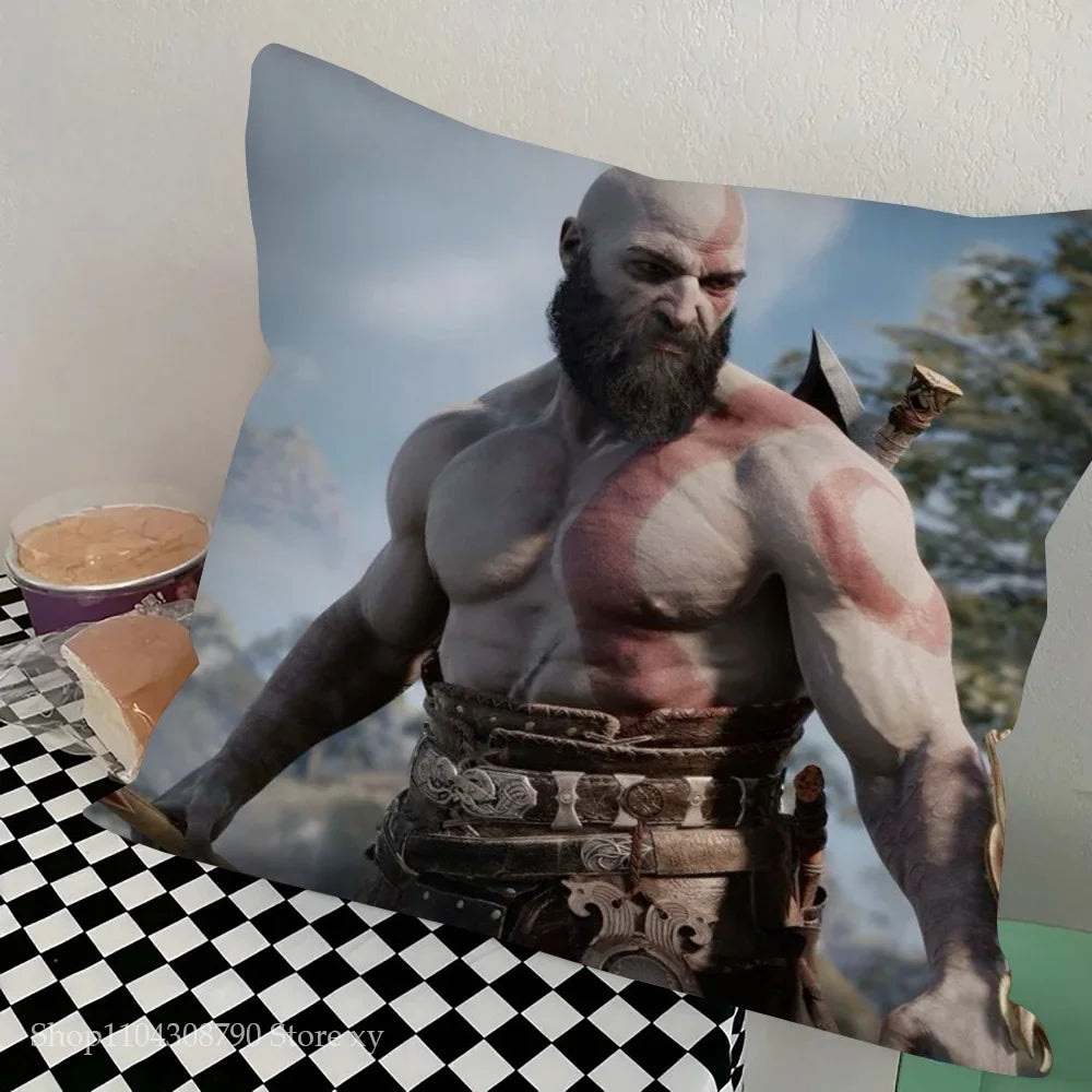 1pc The Last Of Us God Of War Pillow Case Square Bedroom Sofa Leisure Comfort Cushion Car Living Room Home Decoration