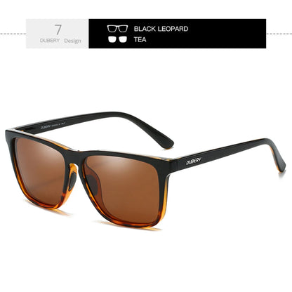 DUBERY Full Rim Polarized Fashion Sunglasses For Men And Women 14 Colors Model 108
