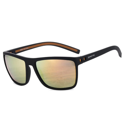 ZENOTTIC Polarized Sunglasses for Men Shades Lightweight TR90 Frame UV400 Protection Square Outdoor Trave Driving Sun Glasses