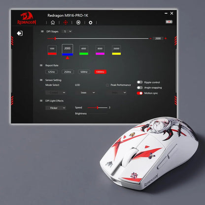 Herná myš Redragon M916AK PRO 3-Mode Anime 42G Ultra-Light 26K DPI s plne programovateľnými tlačidlami
