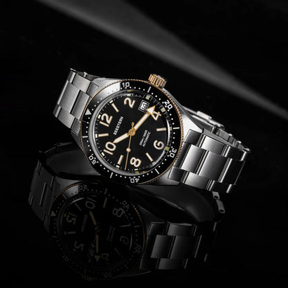 SEESTERN Diver Men's Watch Automatic Mechanical Wristwatches NH35 Movement Ceramic Bezel 20Bar Waterproof Sapphire Luminous S434-2