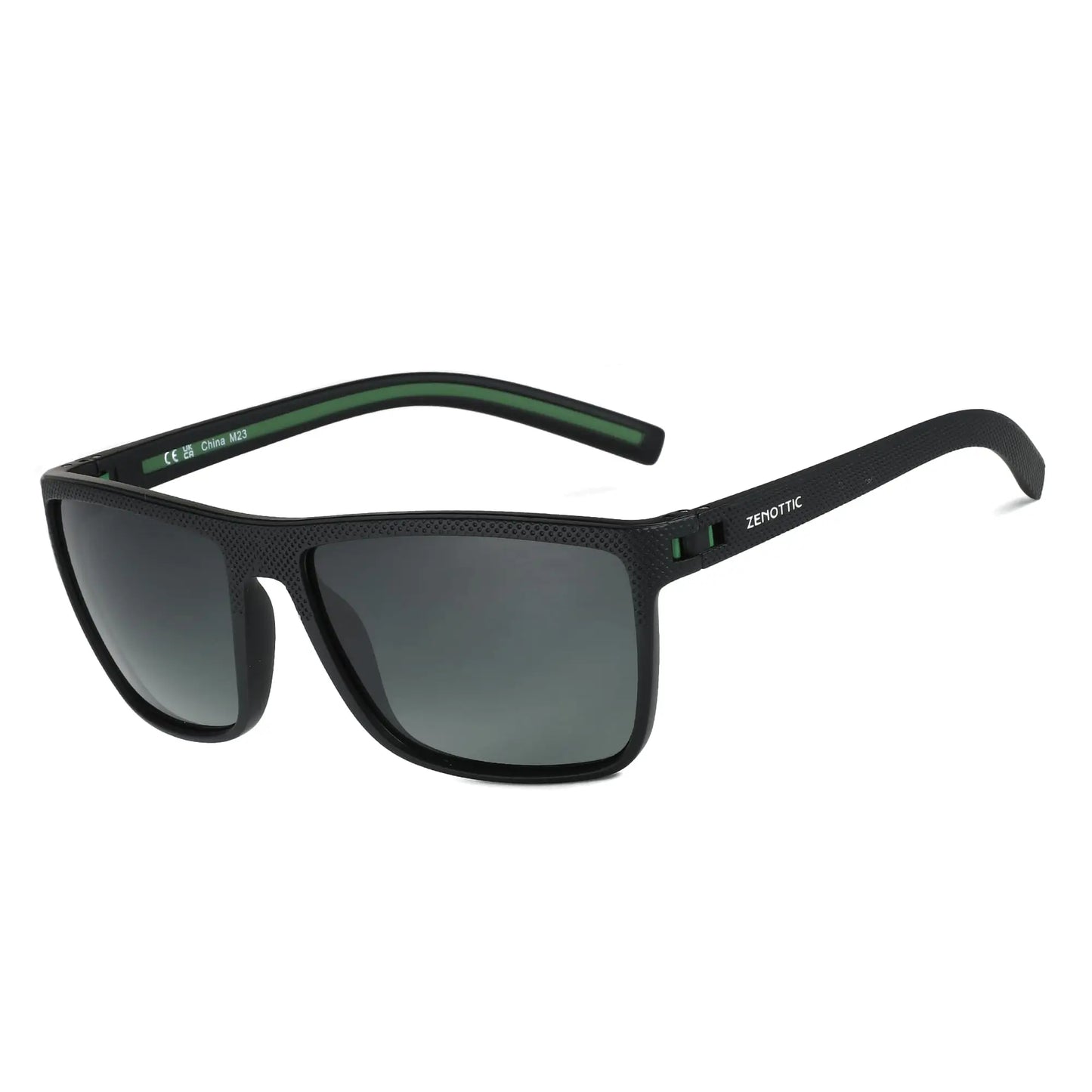 ZENOTTIC Polarized Sunglasses for Men Shades Lightweight TR90 Frame UV400 Protection Square Outdoor Trave Driving Sun Glasses