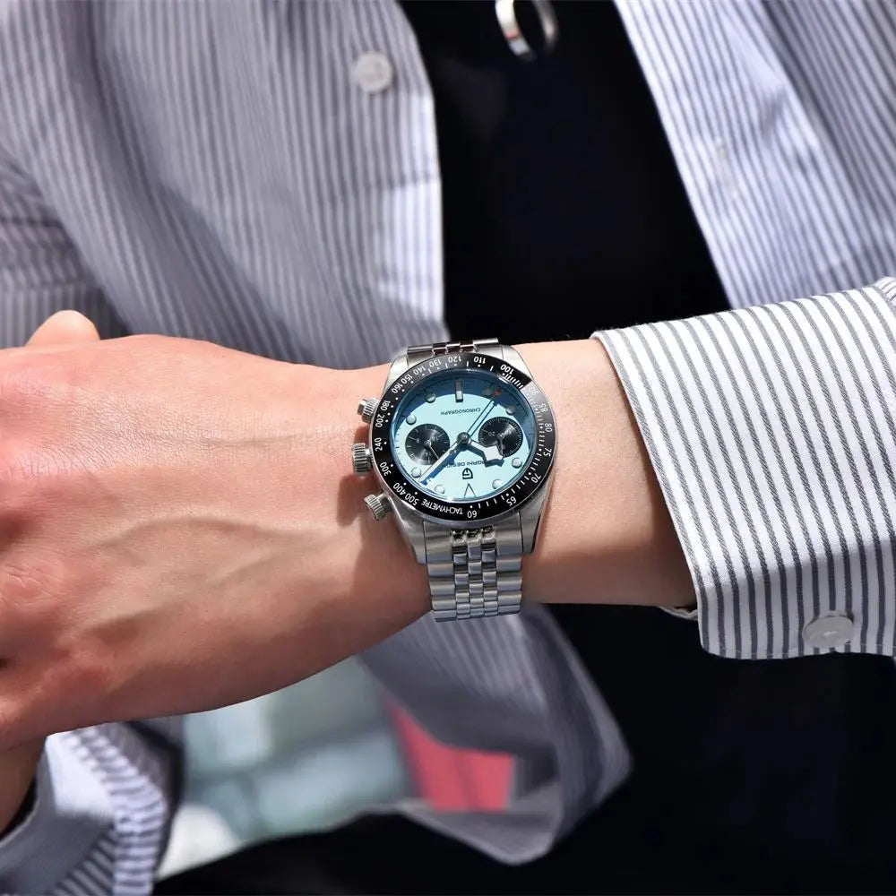 2026 New PAGANI DESIGN BB Flamingo Chronograph Luxury Sports Quartz Watch Men Sapphire mirror 100M Waterproof Fashion Wristwatch