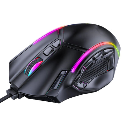 Gaming Mouse RGB Wired Mouse 12800DPI 12 Keys Macro Definition Computer Replacement Accessories Photoelectric Working