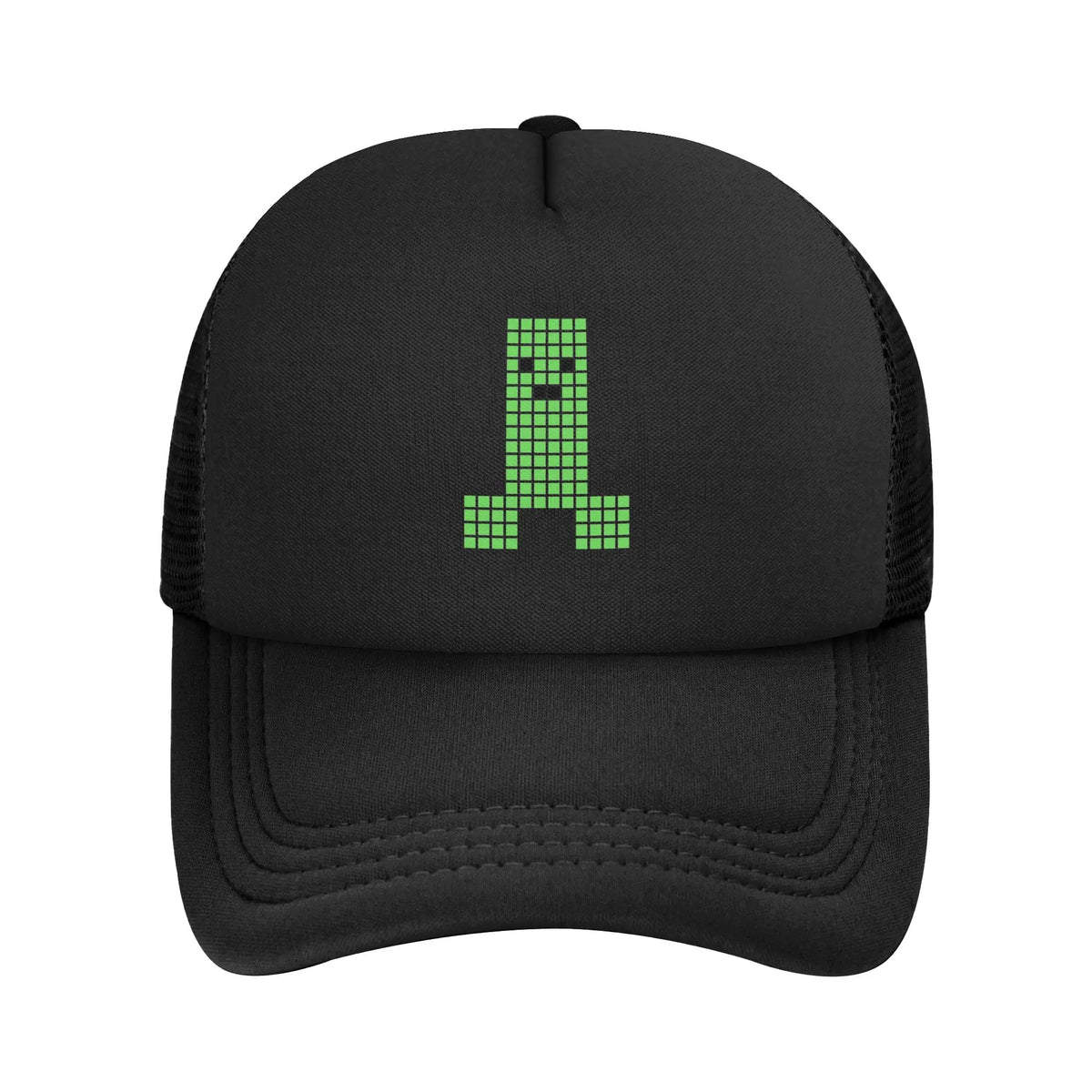 Vuxen Creepers stor urtavla videospel-trucker-keps nätbaseballkeps polyesterhatt solhatt justerbar racingkeps sommar