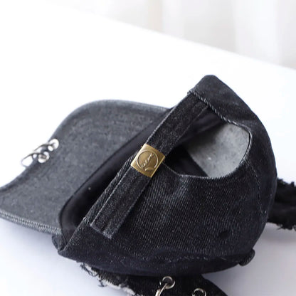 new fashion Girl New Jeans Long Rabbit Ears Cowboy Baseball Hat Wash Graffiti Hip Hop Cap Women Men Party Team Baseball Cap
