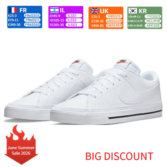 Nike Court Legacy ženske tenisice klasičnog dizajna, udobne, s jastukom, izdržljive, s potporom za ležernu svakodnevnu nošnju DH3161-101