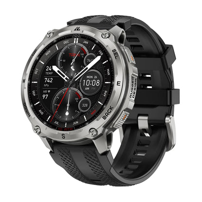 KOSPET Tank T4 Men's Rugged Smart Watch Military Grade Full Stainless Steel GPS 100M Waterproof 45M Freediving Health Monitor