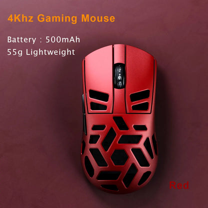 DAREU Al-mg Tri-mode 8Khz PBT bezdrôtová herná myš s rýchlym nabíjaním PAW3950 30000 DPI, ľahká, pre PC hráčov