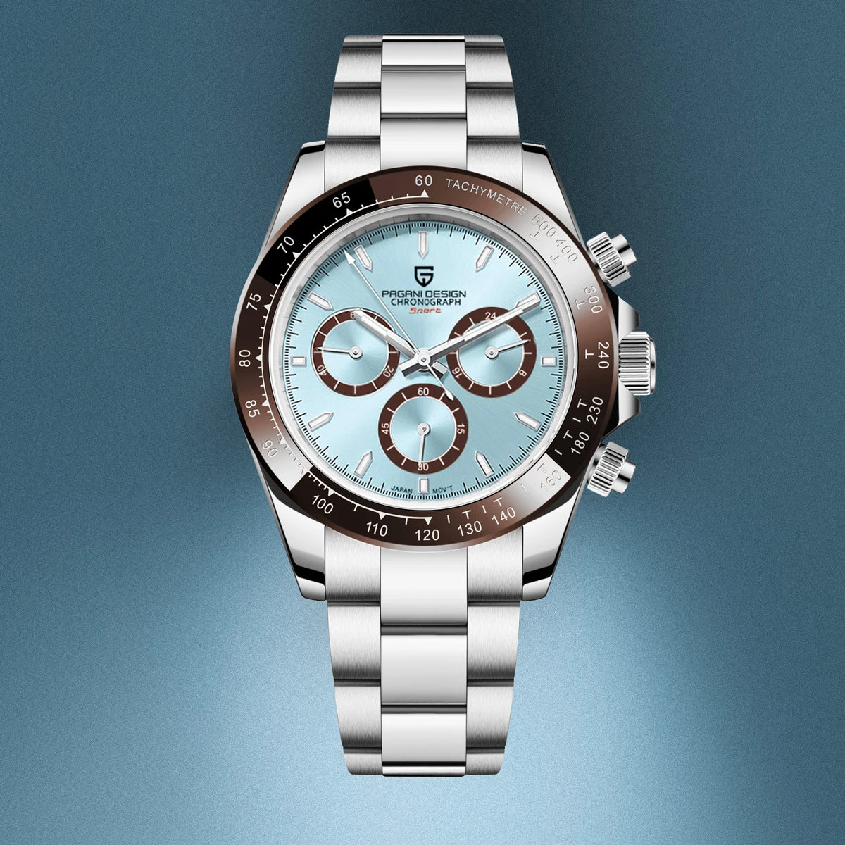 Relógio cronógrafo para homem PAGANI DESIGN – Relógio de pulso de luxo com movimento de quartzo, luminoso e estanque.