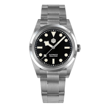 San Martin Men Luxury Watch 36mm BB36 Snowflake Hands Explore Series Sports Watches PT5000 Automatic Mechanical 10Bar BGW-9 Lume
