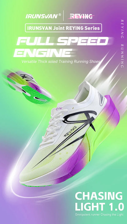 2025 New Full Palm Nylon Carbon Plate Running Shoes Double Layer Double Density Marathon Training Shoes Irunsvan&ACTBASE 25126