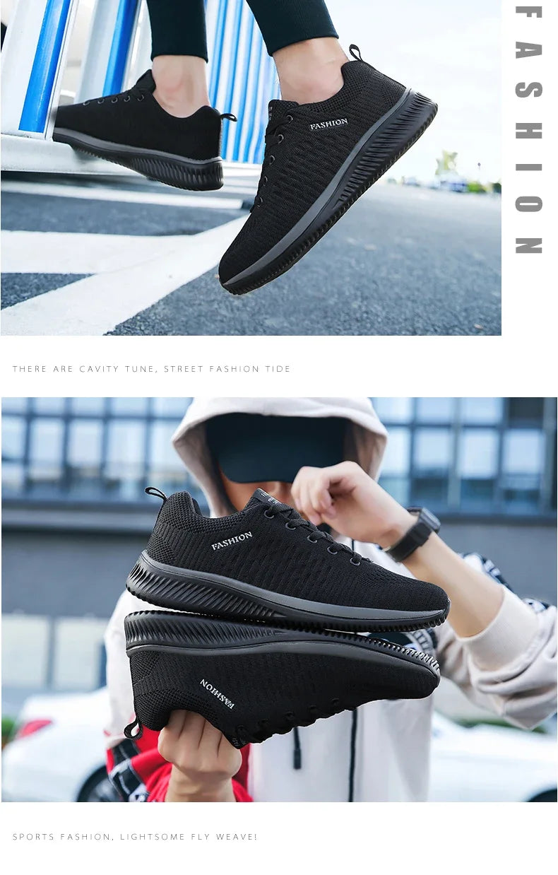 Strick-Laufschuhe für Herren und Damen, lässige Sneaker, atmungsaktive Sportschuhe für Lauftraining, Fitnessstudio und Outdoor, leicht, Größe 38-47