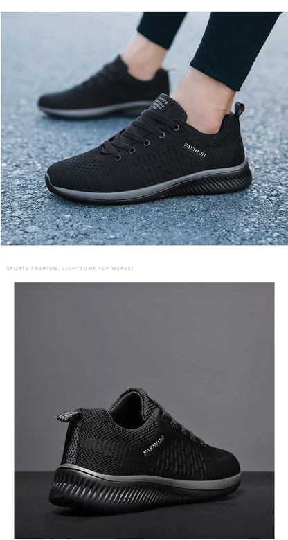 Strick-Laufschuhe für Herren und Damen, lässige Sneaker, atmungsaktive Sportschuhe für Lauftraining, Fitnessstudio und Outdoor, leicht, Größe 38-47