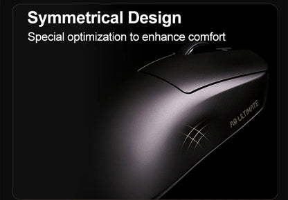 ATK Dragonfly A9 Ultimate vezeték nélküli gaming egér A9 Air PAW3950, ultrakönnyű ergonomikus e-sport gamer FPS egér CSGO-hoz A9 Ultra