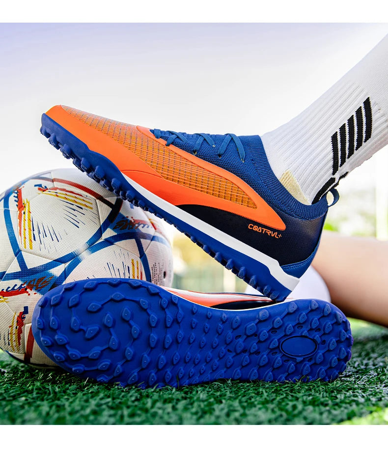 Nouveaux hommes chaussures de Football crampons de Sport adulte respirant antidérapant bottes de Football en plein air longues pointes formation garçons Match confortable